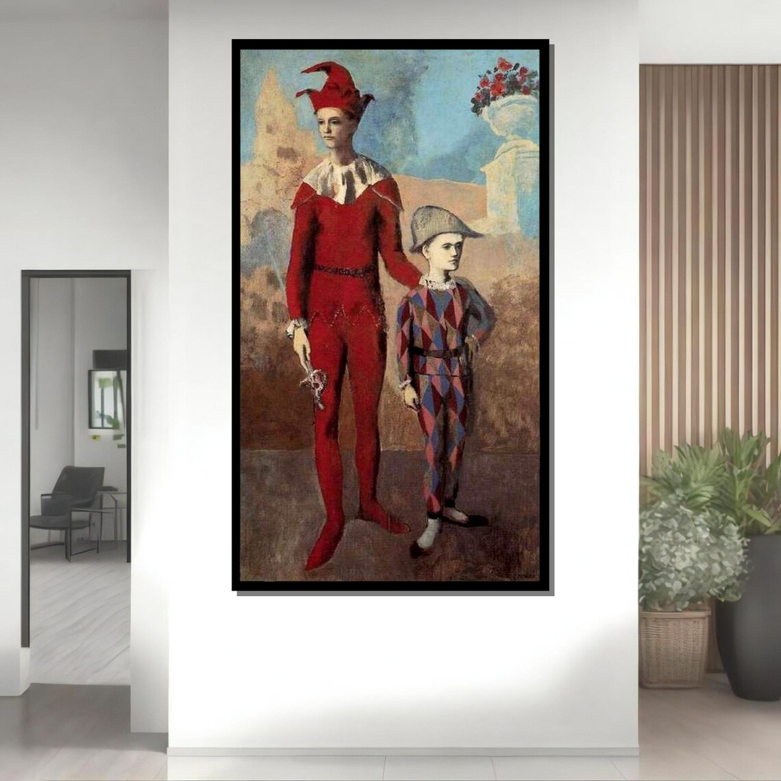 Picasso Acrobat And Young Harlequin Rose Period Circus Classic Art Poster - Image 4