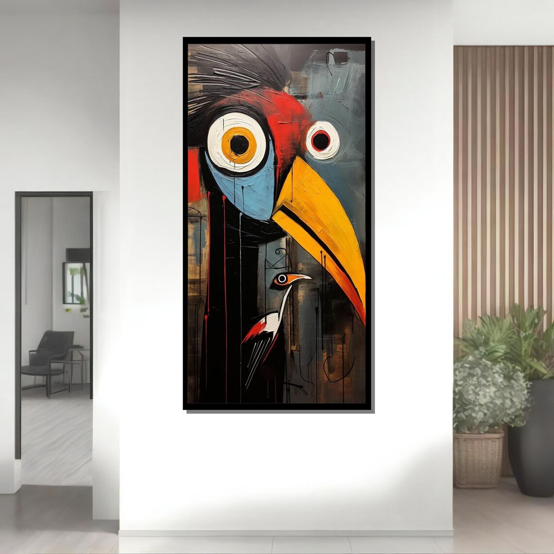 Bold Bird Abstraction, Modern Avian Wall Art Print - Image 4