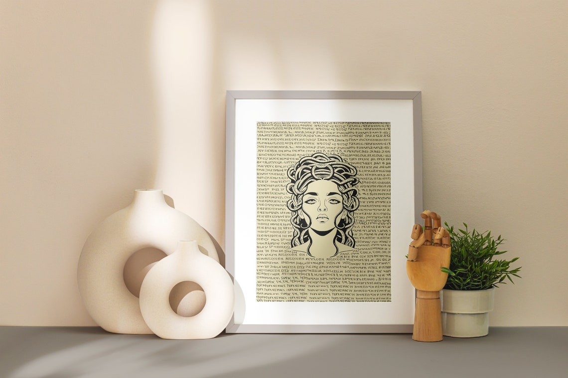 Retro Feminism Wall Art Feminism Poster Feminism Art Print Vintage Art Print Vintage Feminism Poster Medusa Poster Medusa Print - Image 2