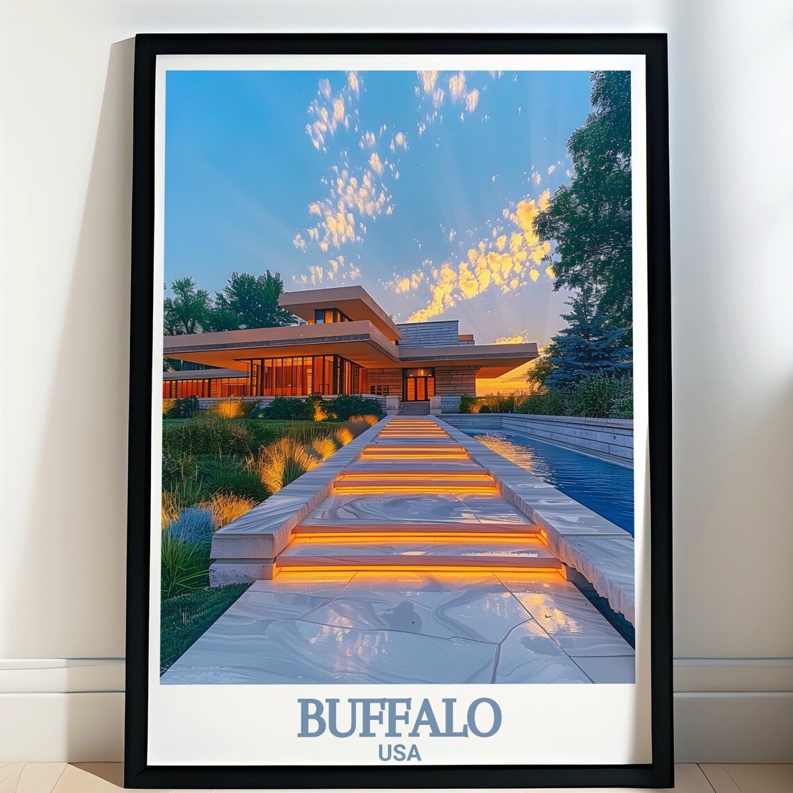 Darwin D. Martin House Buffalo, Art Print