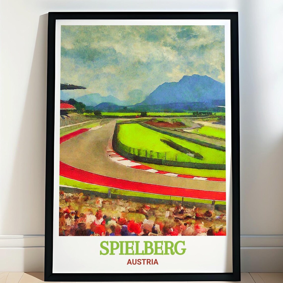 Spielberg Austria Red Bull Ring Race Track Grandstands Poster