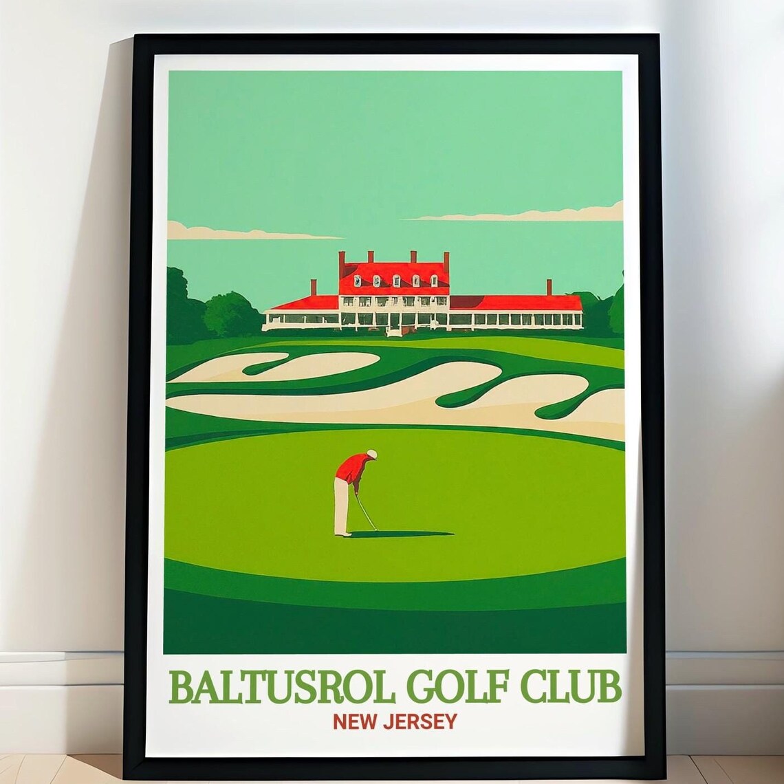Baltusrol Golf Club Travel Poster, New Jersey