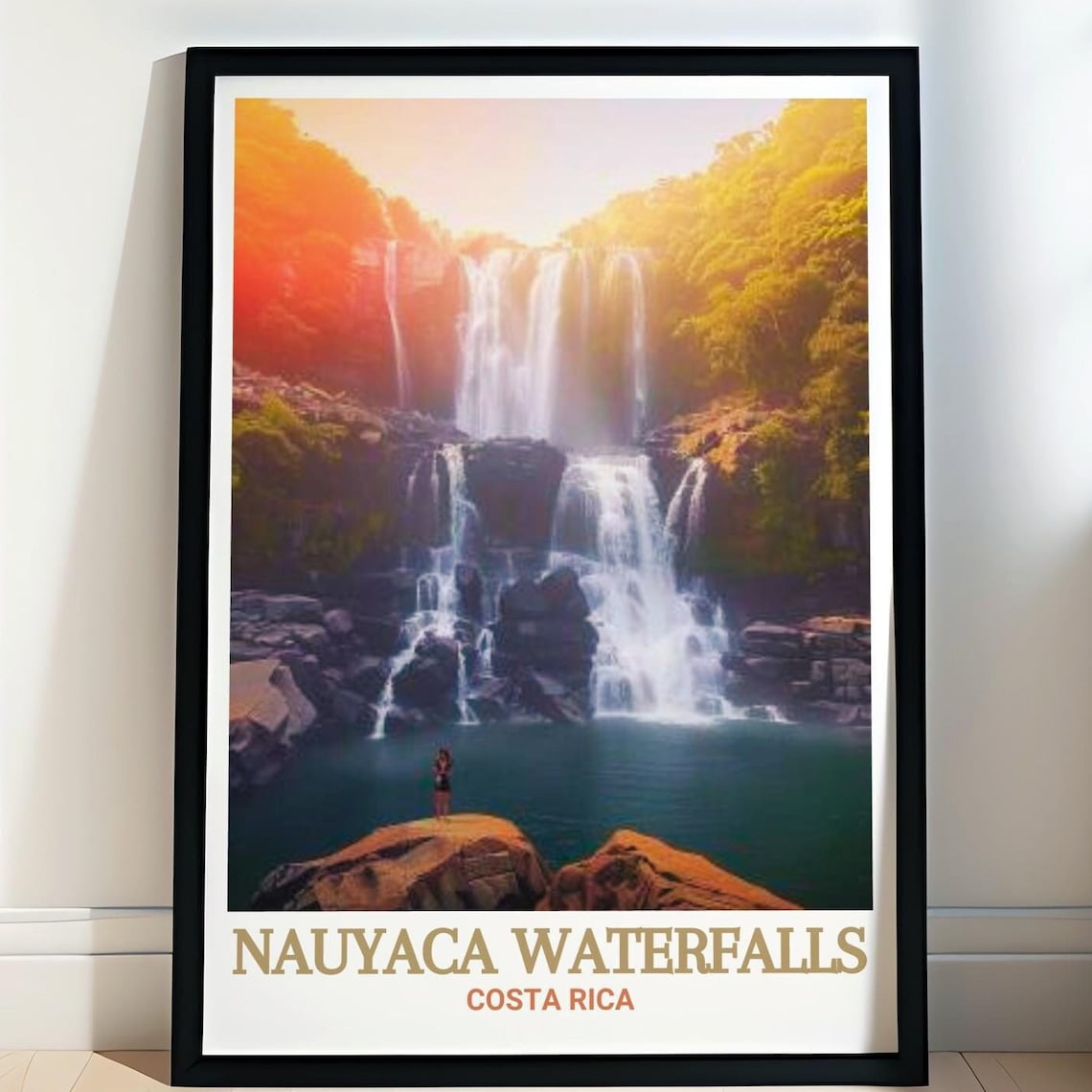 Nauyaca Waterfalls Costa Rica Cascading Waterfall Pool Poster