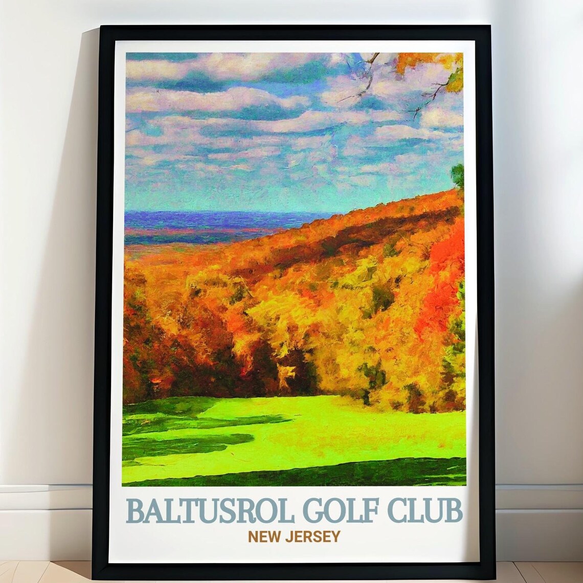 Baltusrol Golf Club New Jersey Fairway Autumn Hills View Poster
