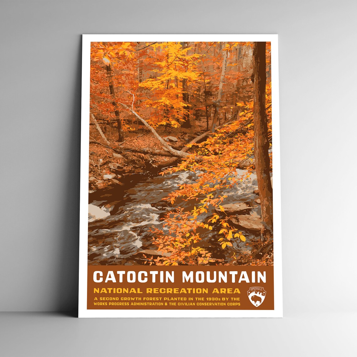 Catoctin Mountain National Recreation Area Vintage Travel Poster