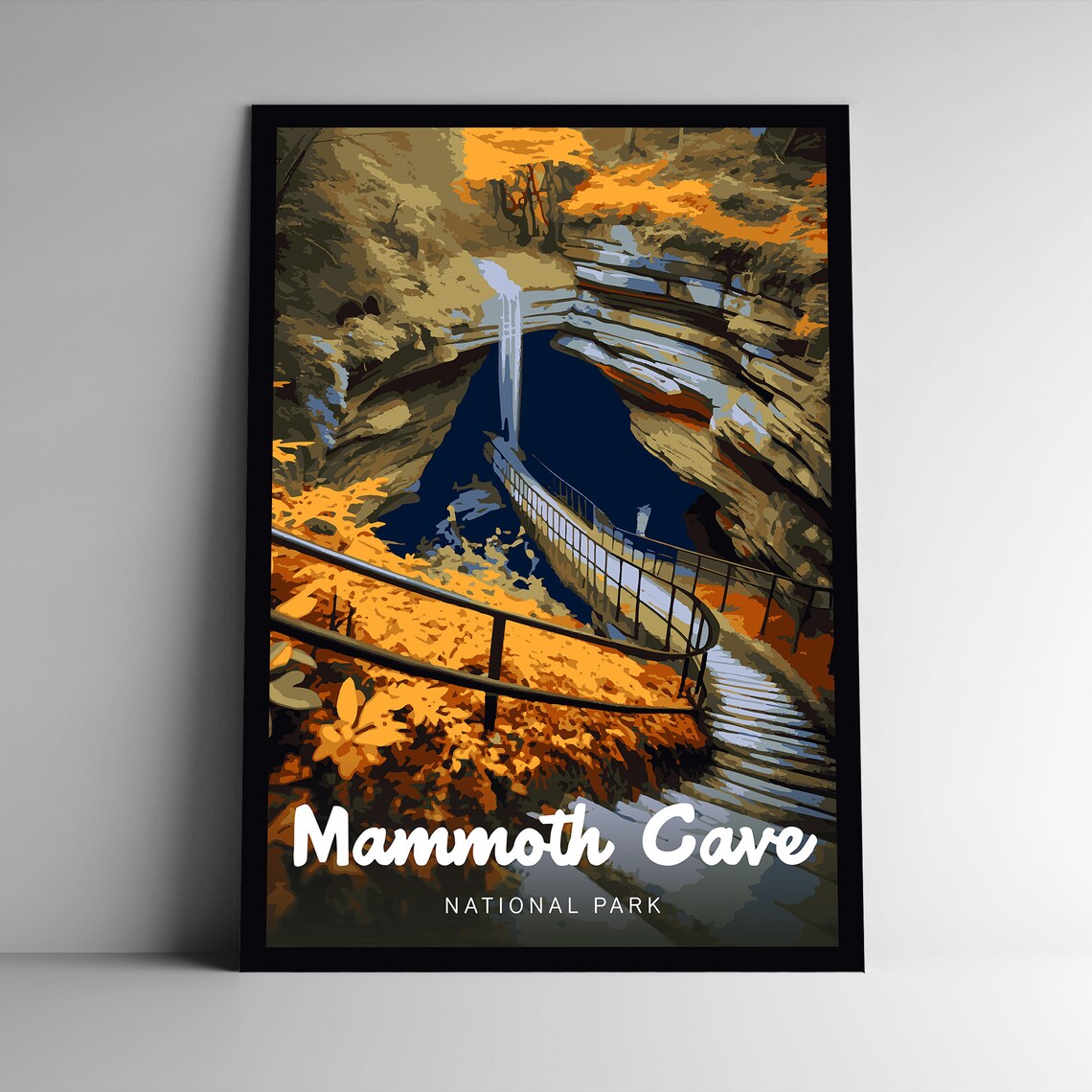 Mammoth Cave National Park Vintage Travel Poster Print