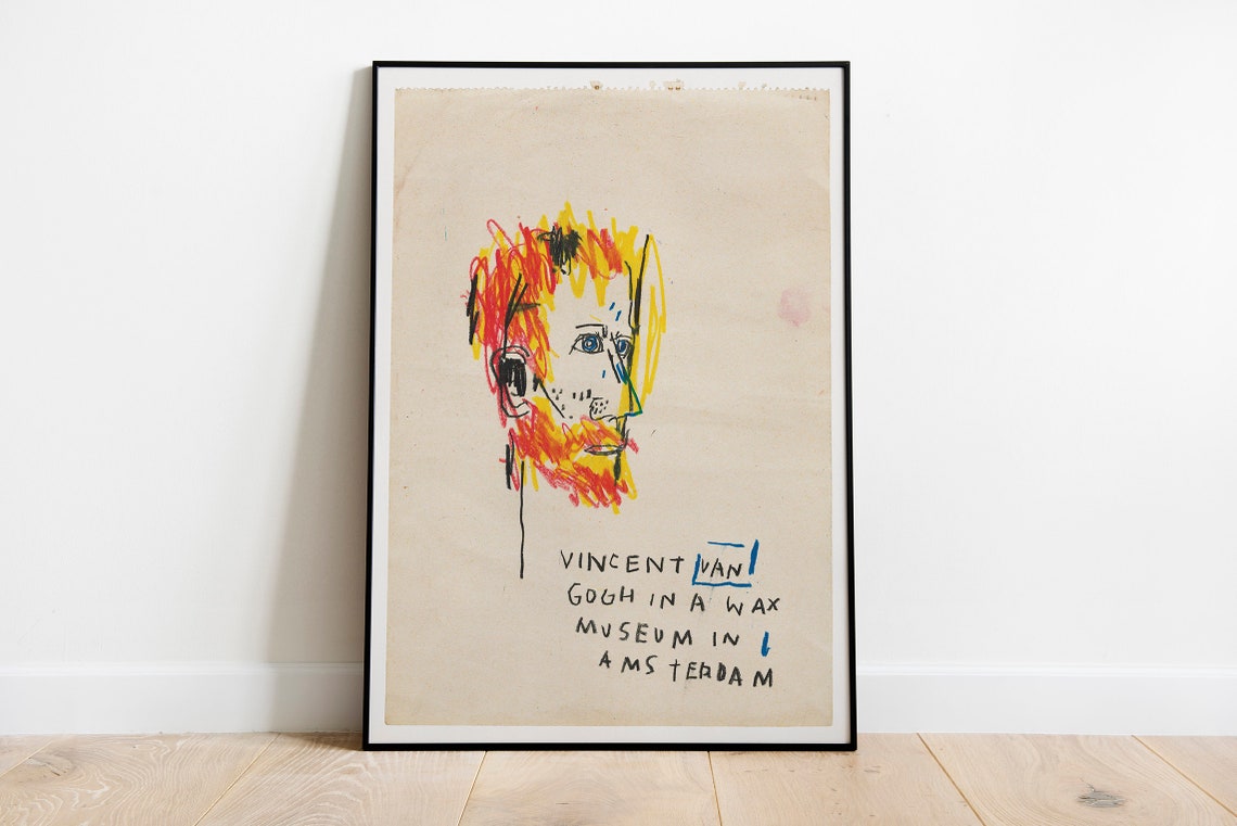 Vincent Van Gogh Wax Museum Amsterdam Crayon Portrait Pop Art Poster - Image 3