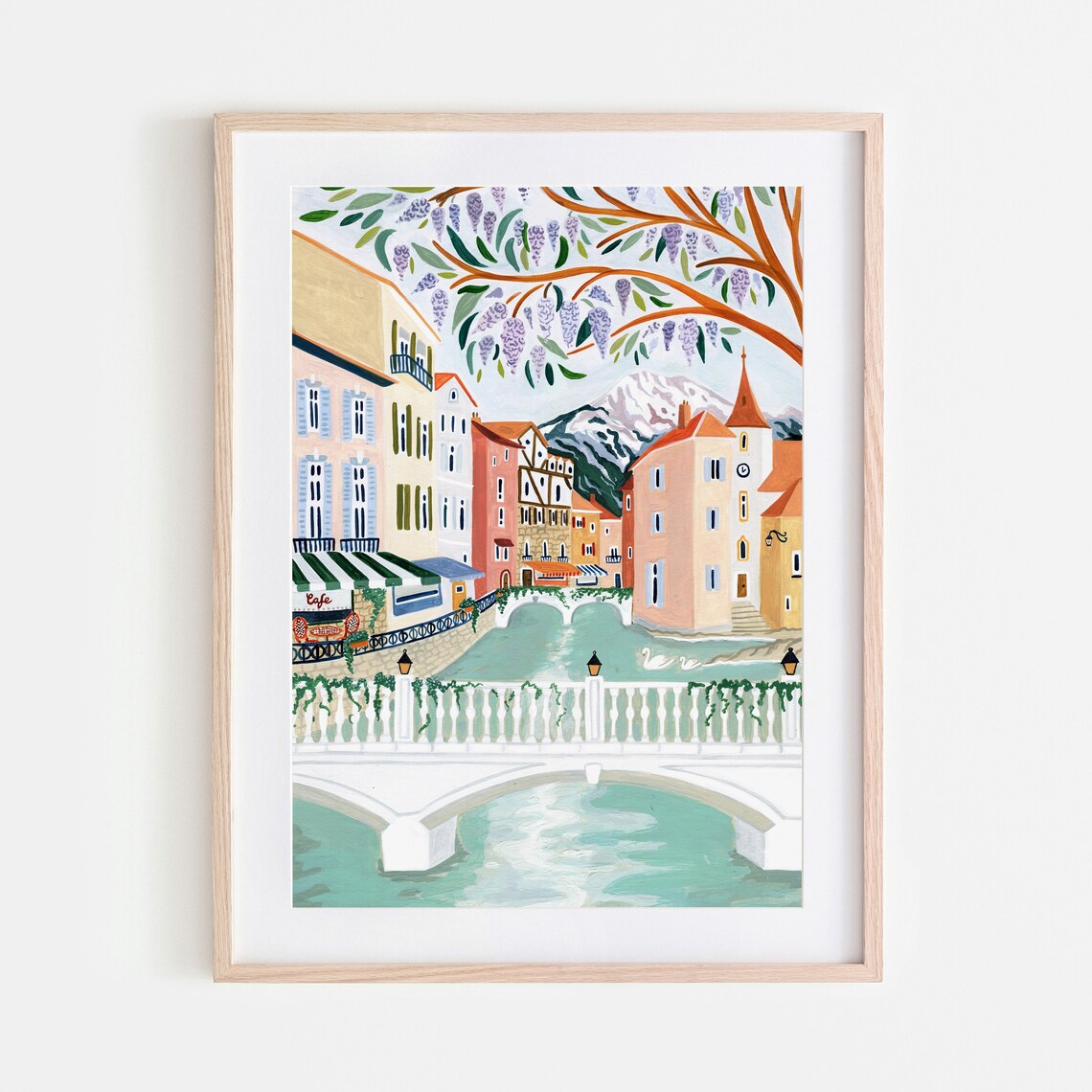 Annecy Travel Poster, France Wall Art