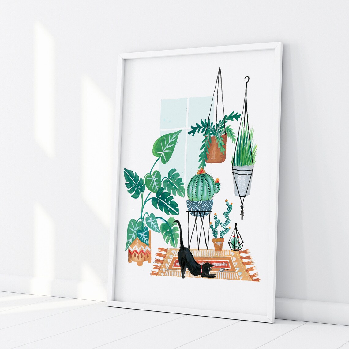 Black Cat Cat Lover Gift Art Print, Dorm Decor - Image 3