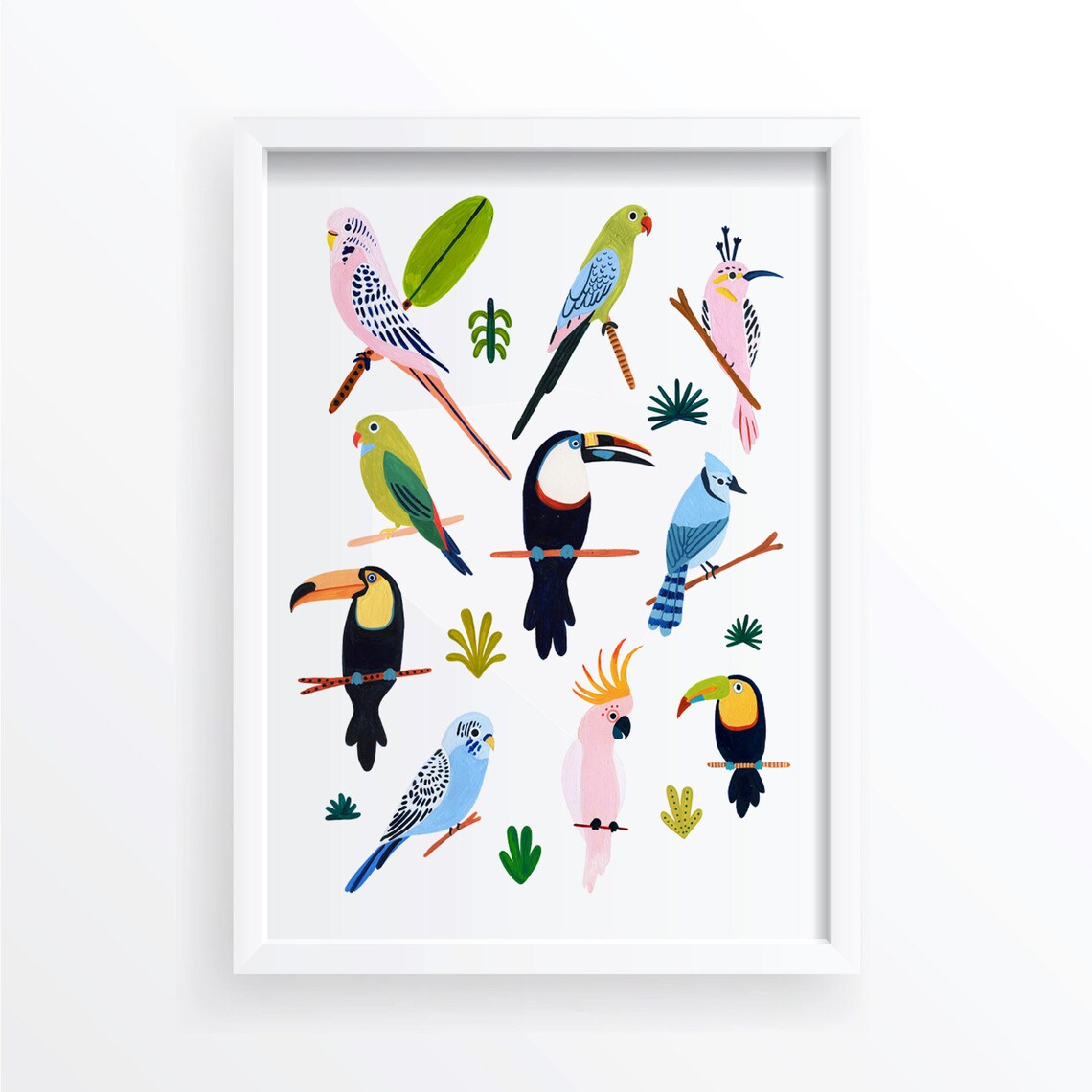 Tropical Bird Wall Art, Nursery Decor Art Print - Image 3