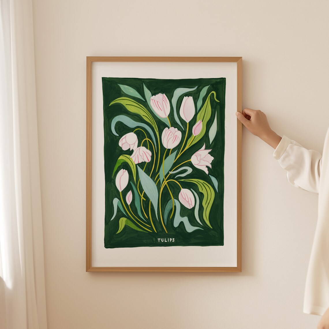 Tulip Flower Market Botanical Print, Vintage Amsterdam - Image 4