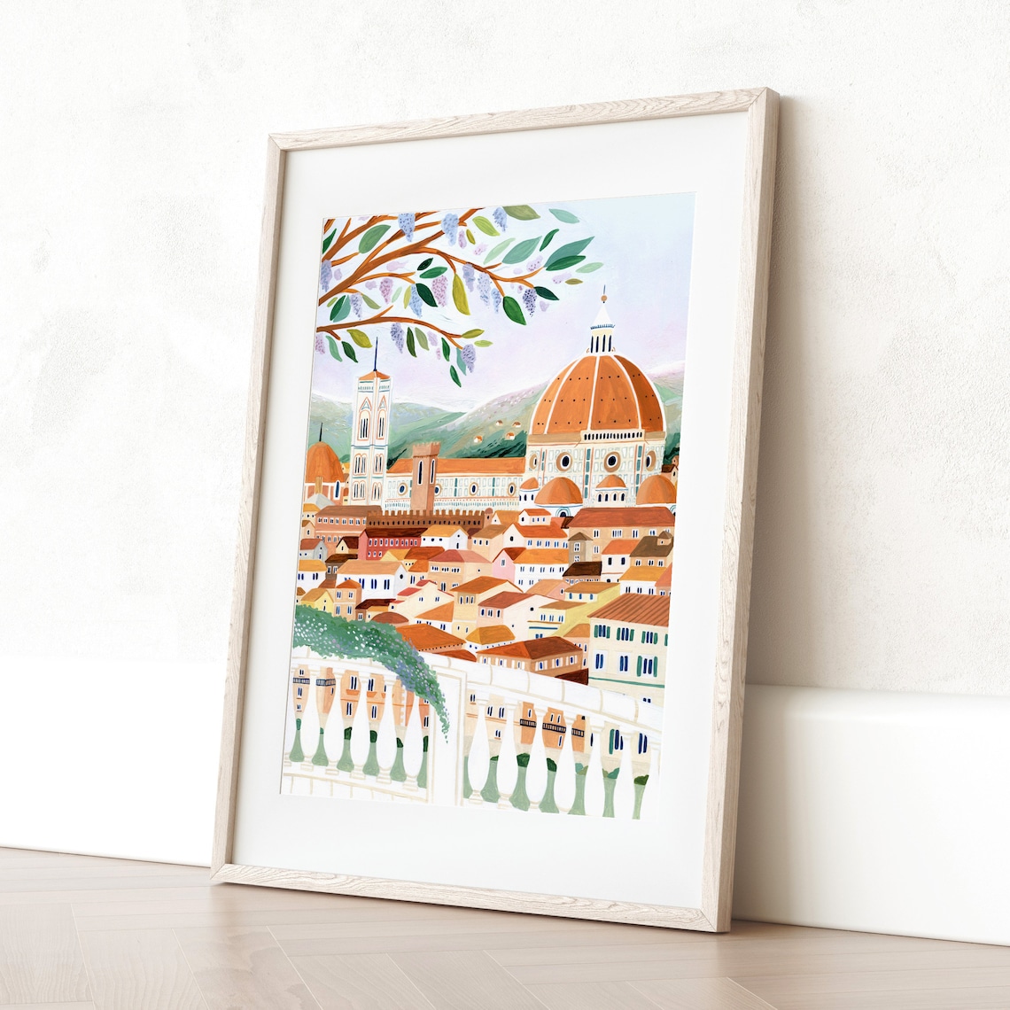 Florence Santa Maria Del Fiore Cathedral Travel Poster - Image 3