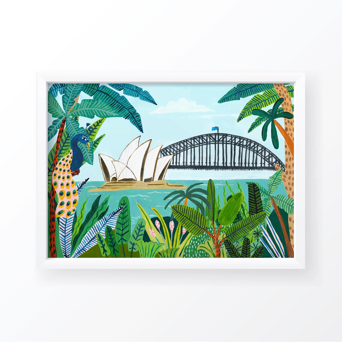 Sydney Harbour Travel Poster, Australia Skyline - Image 5
