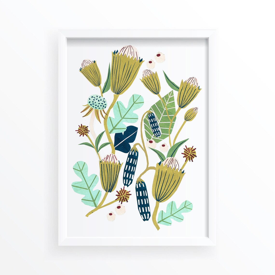 Flower Botanical Nature Art Print, Bedroom Decor
