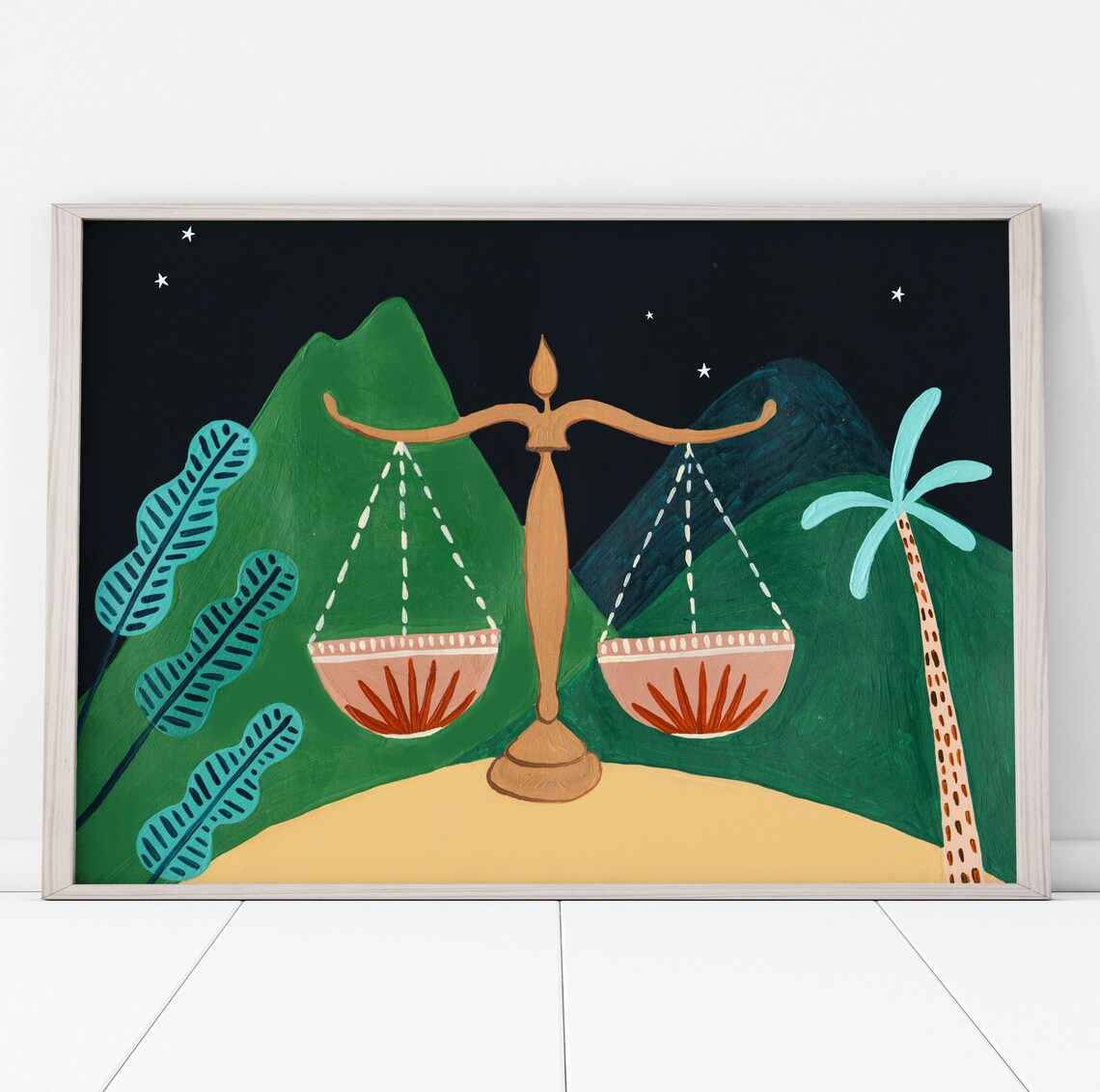 Libra Zodiac Horoscope Constellation Art Print - Image 3