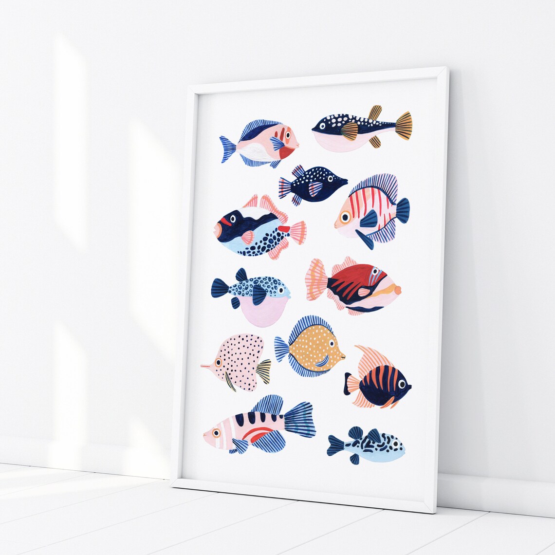 Tropical Fish Art Print, Under the Sea Nursery Decor - Image 2