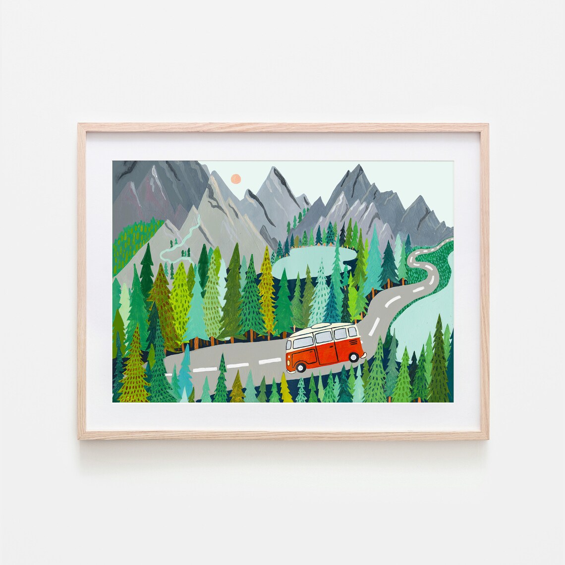 New Zealand Travel Poster, Mountain National Park