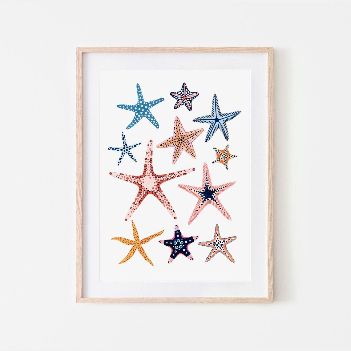Starfish Art Print, Nautical Nursery Decor