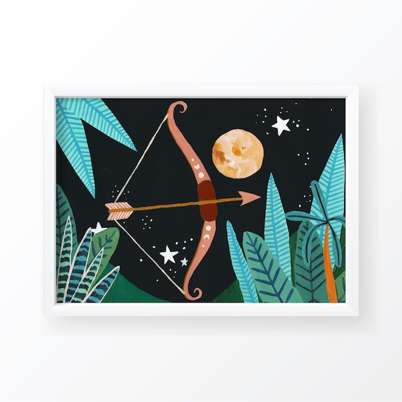 Sagittarius Zodiac Horoscope Constellation Art Print