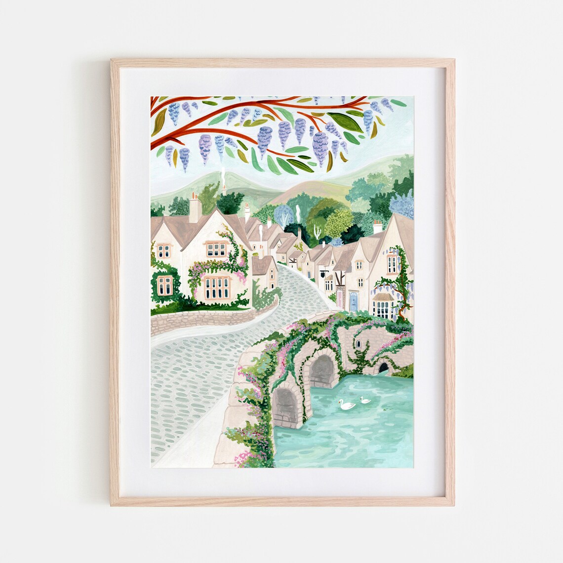 Cotswolds England Art Print, English Countryside