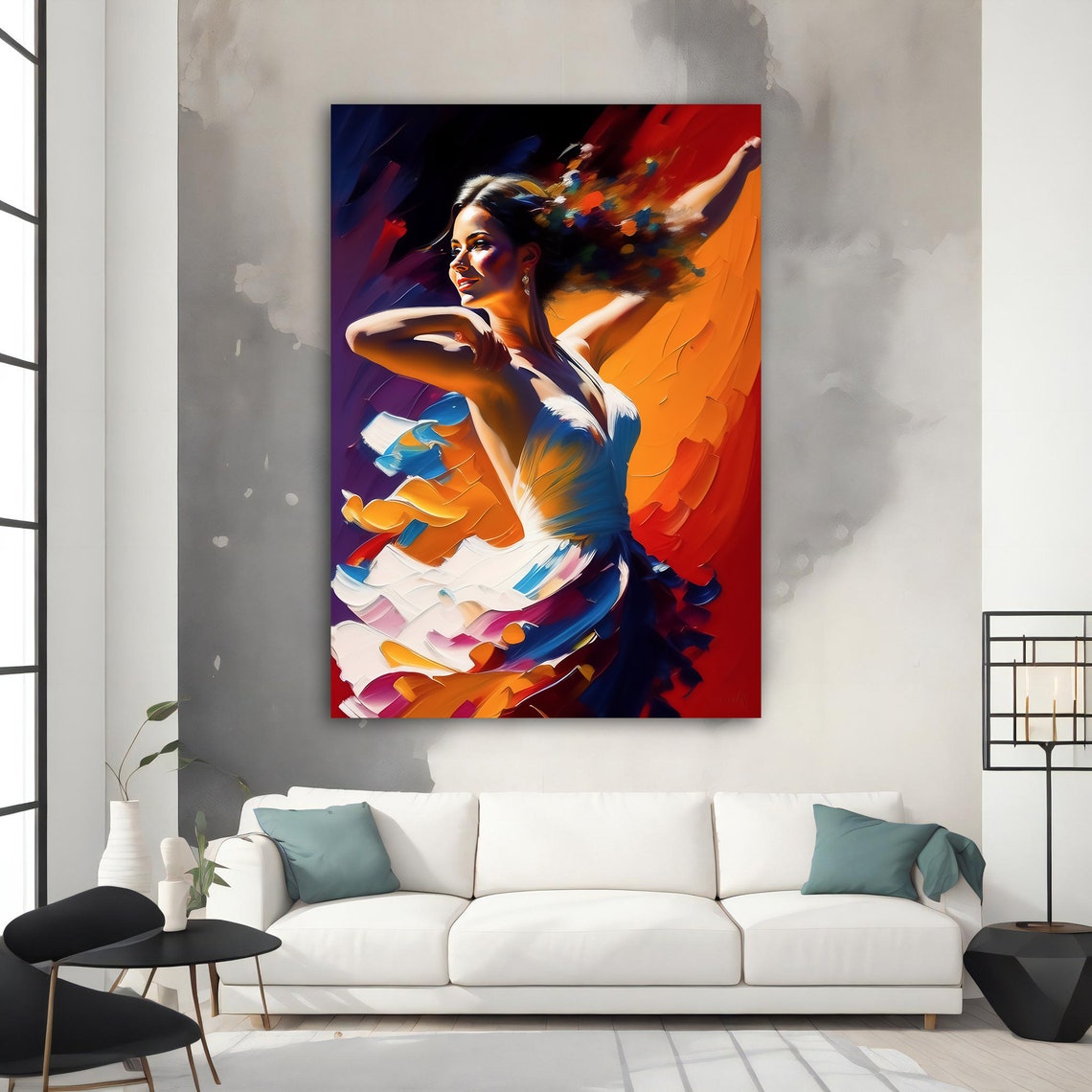 Ballerina Effect Ballerina Girl Painting Ballerina Wall Art Home Decor Ballerina Print Ballerina Girl Painting - Image 3