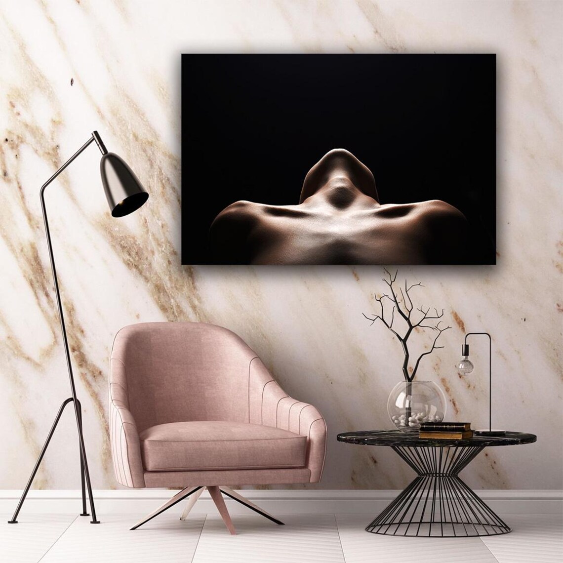 Womans Neck Art Sensual Girl Print Nude Girl Body Wall Art Modern Home Decoration Bedroom Wall Decor Gift For Friends - Image 5