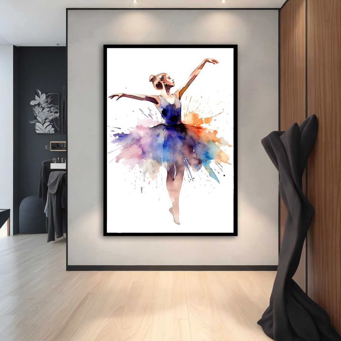 Ballerina Effect Ballerina Girl Print Ballerina Wall Art Ballerina Print Ballerina Girl Painting Decor For Gift - Image 2