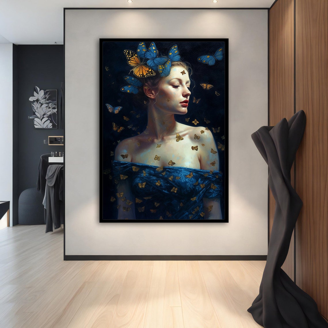 Butterfly Woman Modern Modern Painting Wall Art Modern Abstract Art Art Decor For Gift - Image 2