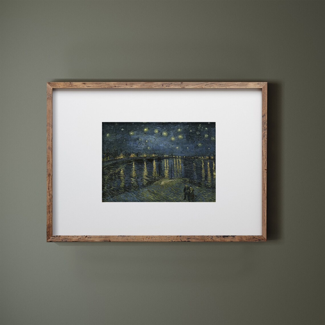 Van Gogh Starry Night Over the Rhone River Famous Painting Art Poster - Image 3