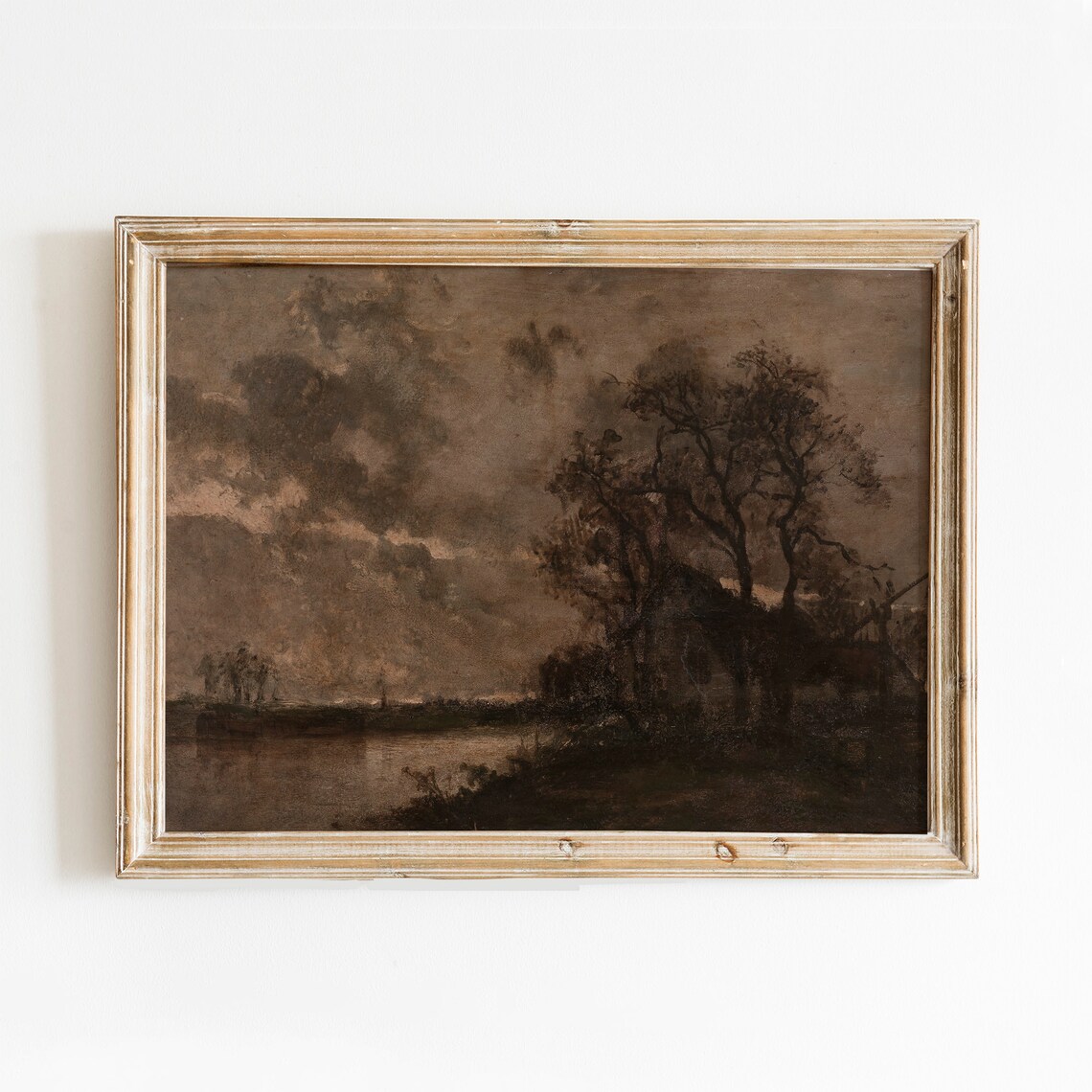 Moody Fall Landscape Vintage Autumn Wall Art Print - Image 2