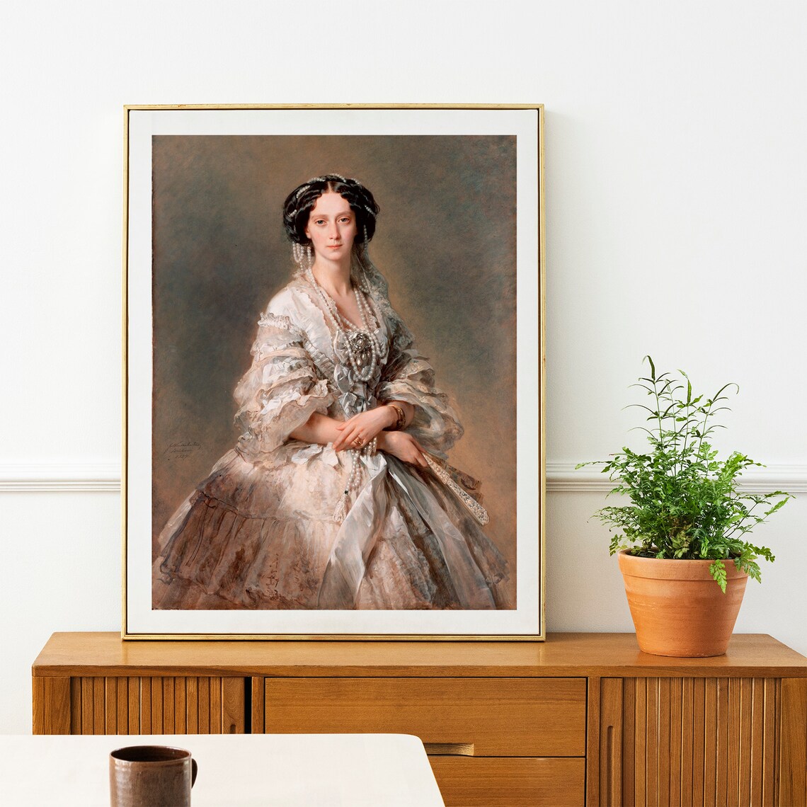 Vintage Woman Portrait Art Print, Antique Victorian Lady - Image 2