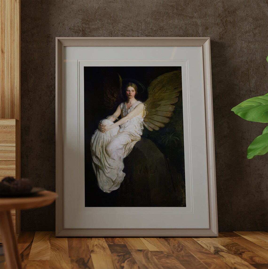 Vintage Angel Portrait Religious Art Print - Image 3