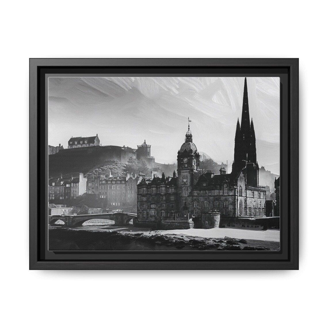 Wall Art Print Scotland Castle Matte Framed Edinburgh Castle Decor Scottish Castle Art Castle Wall Decor Scotland Wall Art