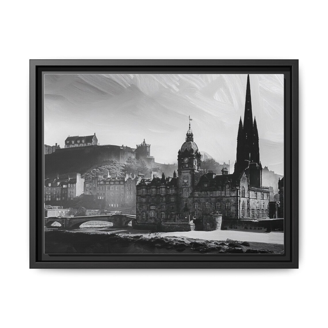 Wall Art Print Scotland Castle Matte Framed Edinburgh Castle Decor Scottish Castle Art Castle Wall Decor Scotland Wall Art - Image 2