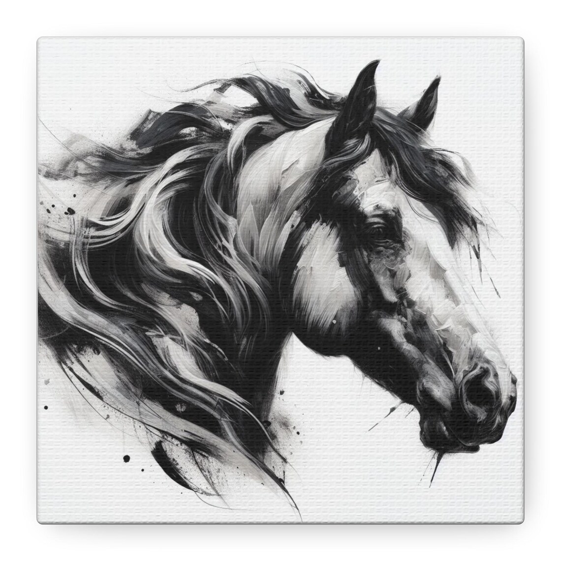 Elegant Horse Portrait, Animal Lover Gift
