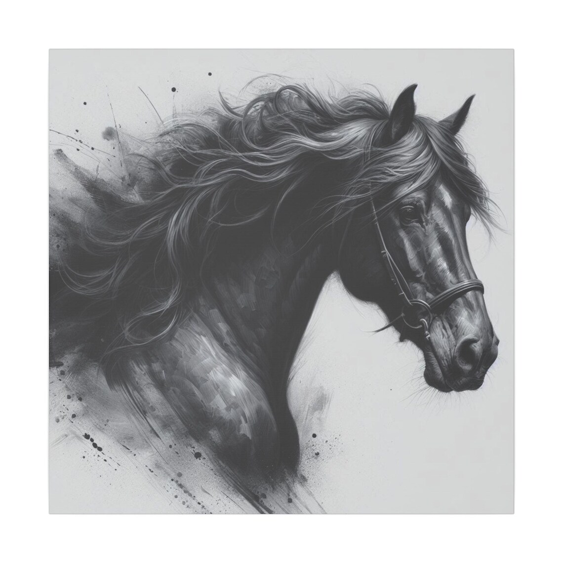 Majestic Horse Portrait, Equestrian Decor - Image 3