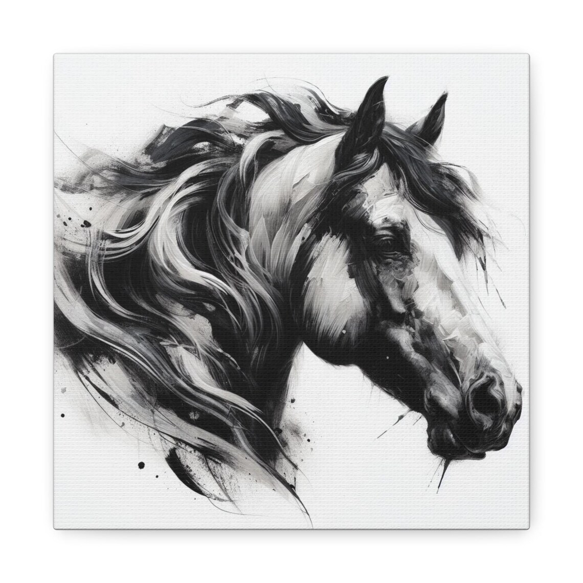 Elegant Horse Portrait, Animal Lover Gift - Image 3