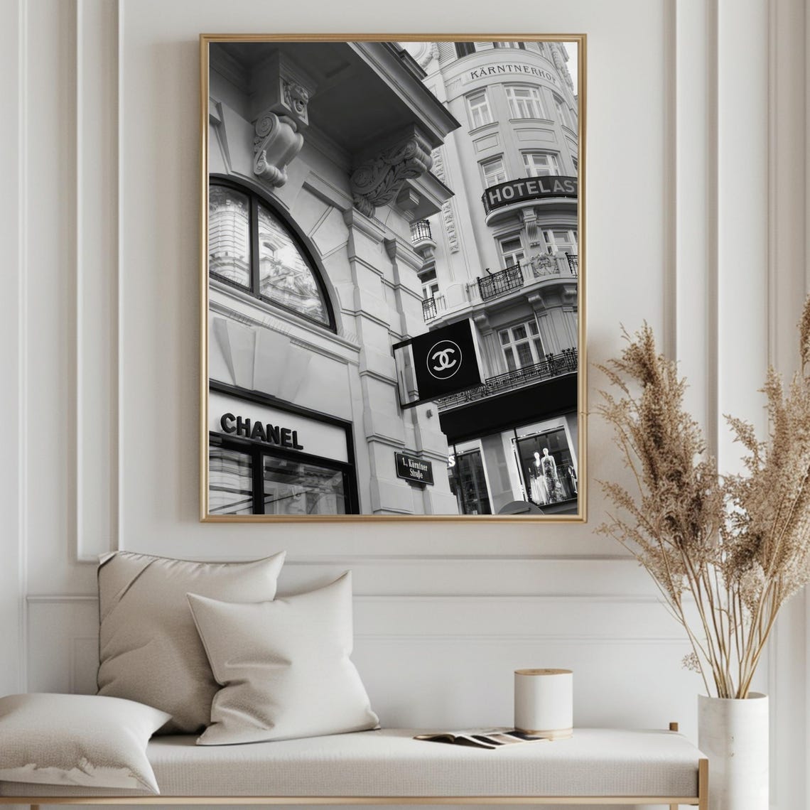 Chanel Kärntner Strasse Vienna Boutique Black And White Fashion Poster - Image 5