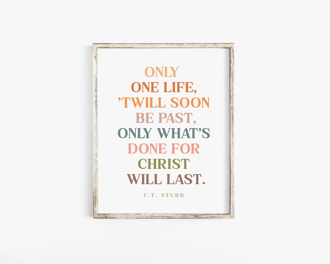 Ct Studd Quote, Scripture Nursery Wall Art Print - Image 2