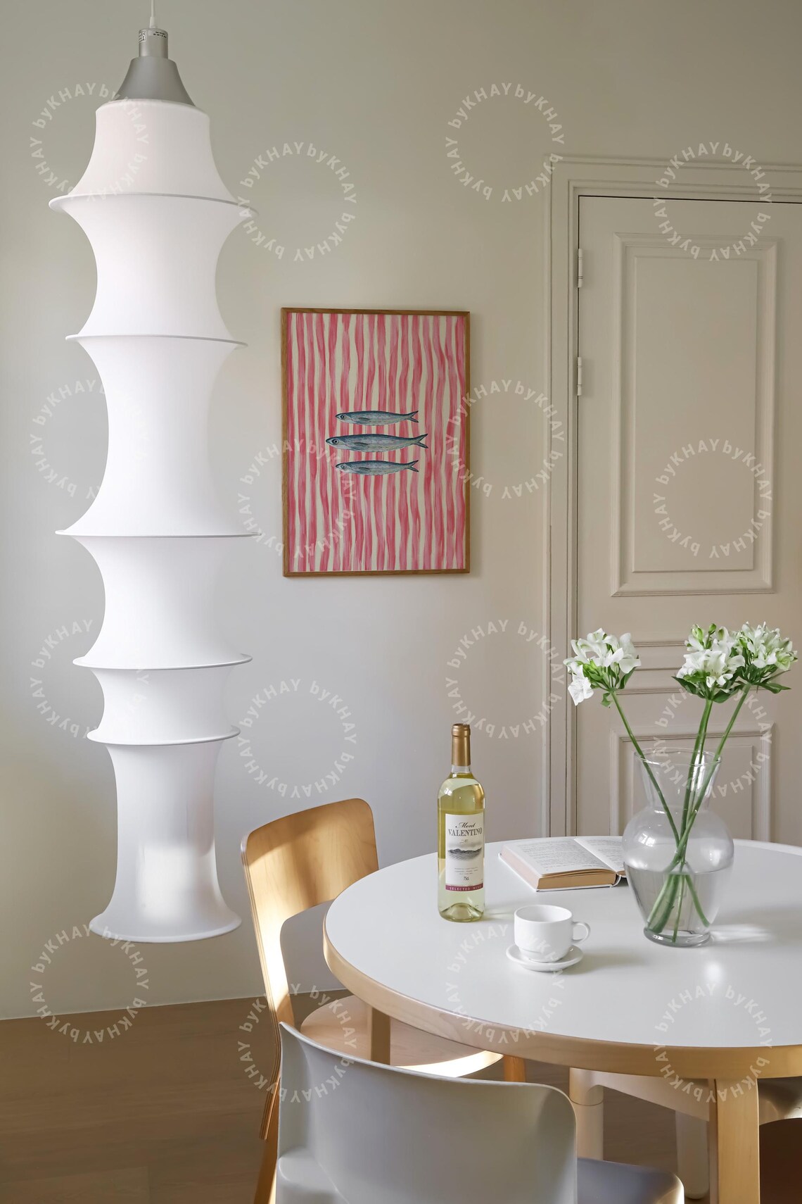 Sardines Fish Painted Print, Retro Modern Kitchen Art - Image 2