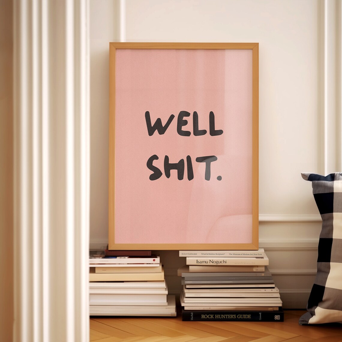 Well Shit Funny Bathroom Typography Art Print - Image 4