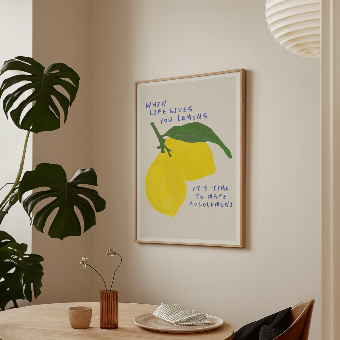 When Life Gives You Lemons, Retro Kitchen Art Print - Image 2