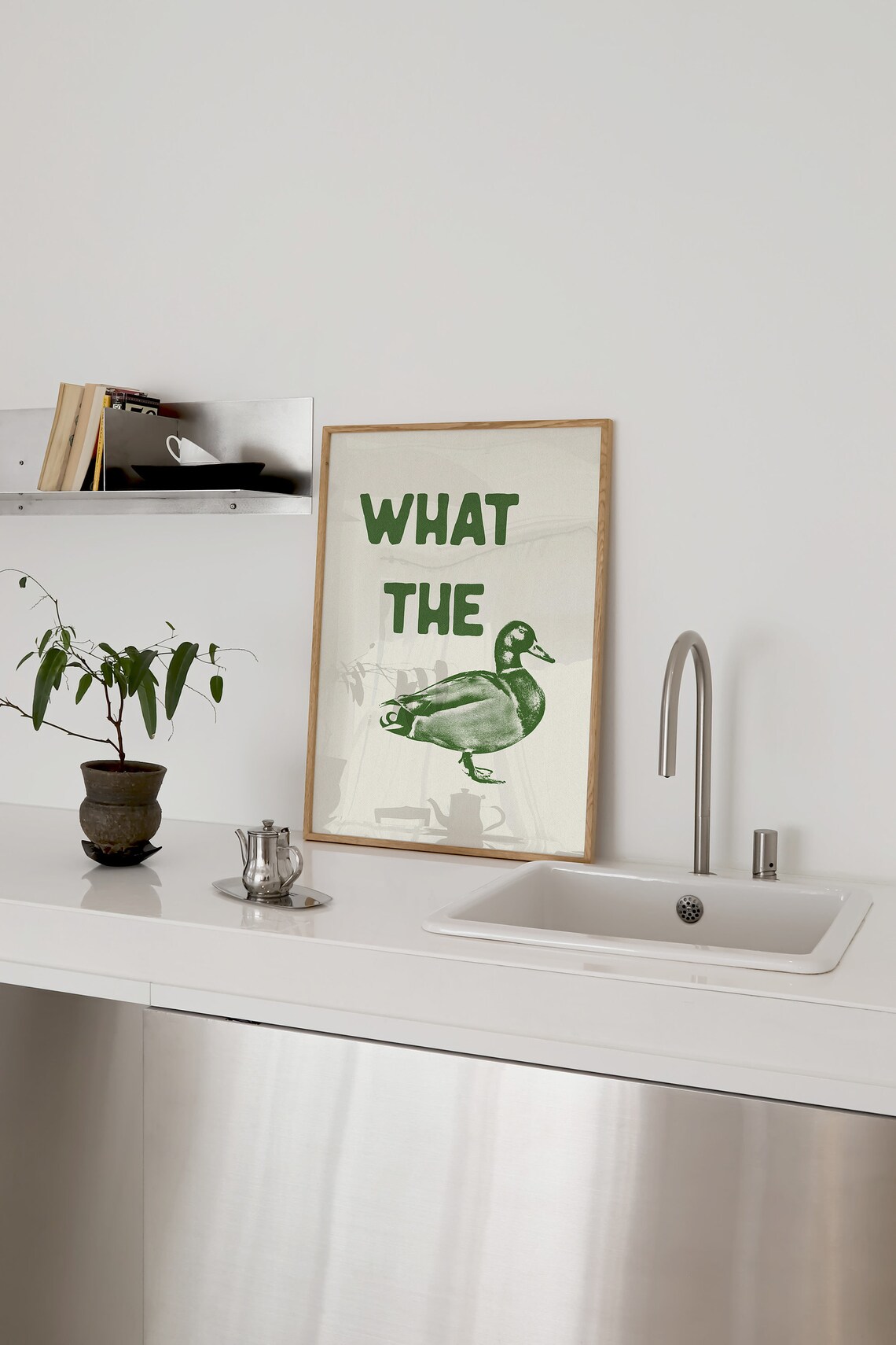 What The Duck Funny Quote Art Print, Typography - Image 3