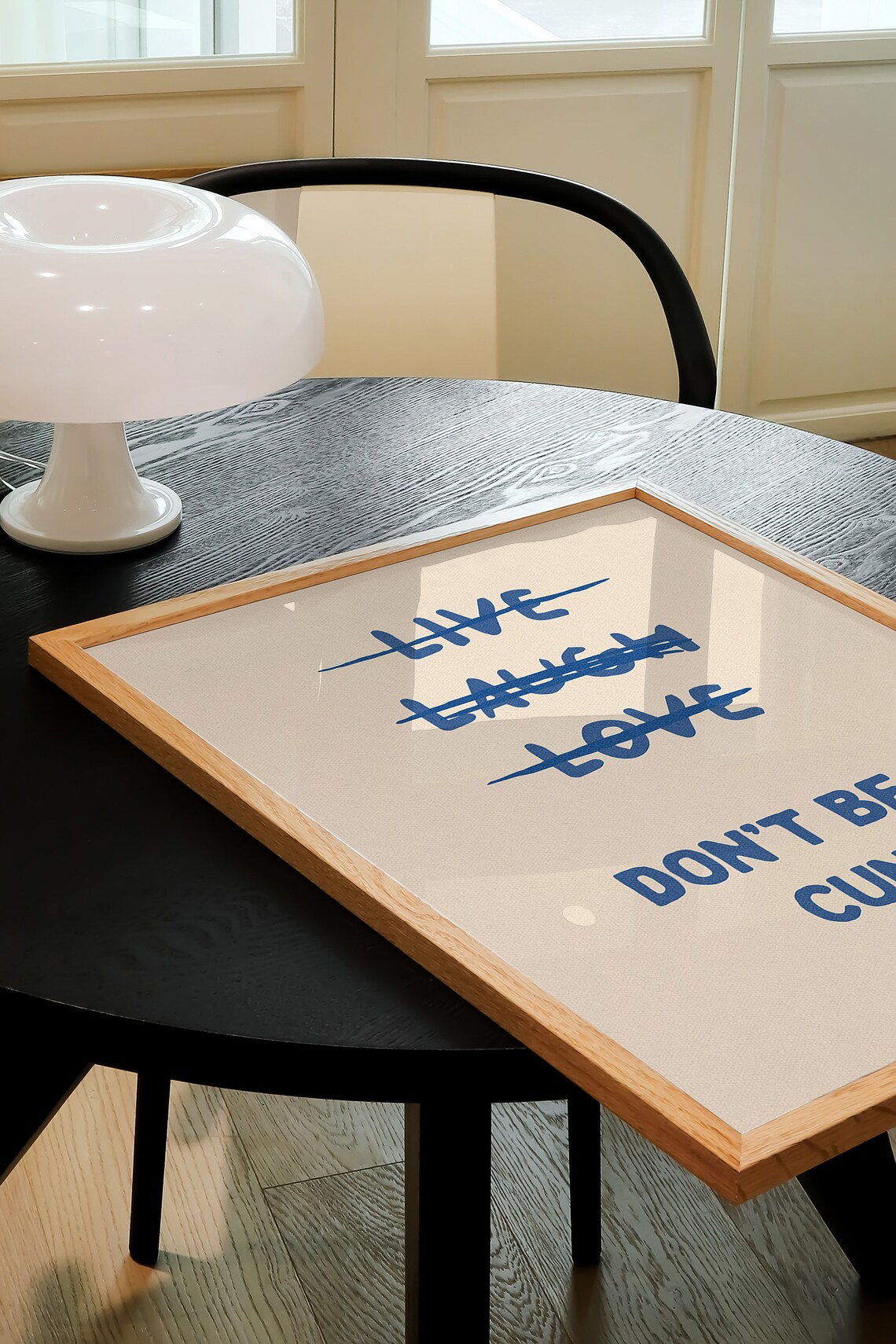 Live Laugh Love Don't Be A Cnt Typography Art Print - Image 3