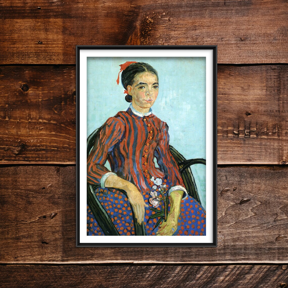 Vincent Van Gogh La Mousme Portrait Art Print