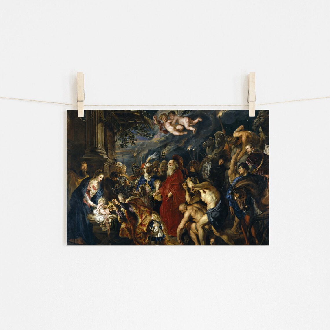 Peter Paul Rubens Adoration Of The Magi 1629 Baroque Art Poster - Image 4