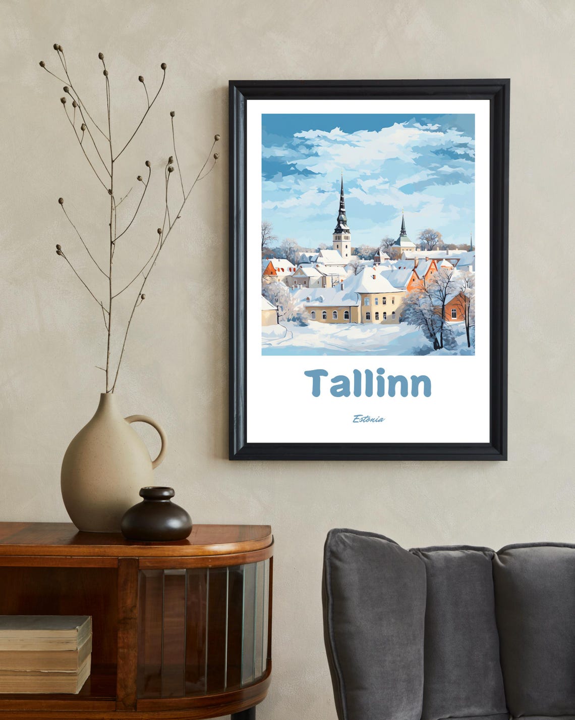 Tallinn Winter Poster, Estonian Landscape - Image 2