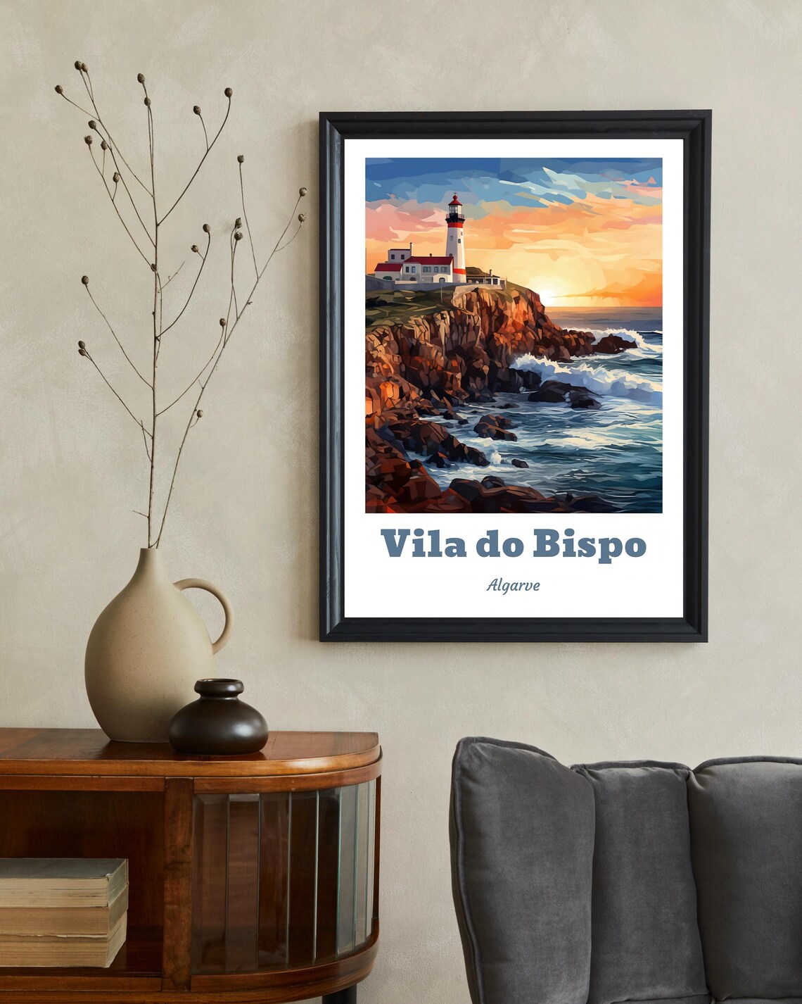 Vila Do Bispo - Vintage Portugal Travel Poster - Image 2
