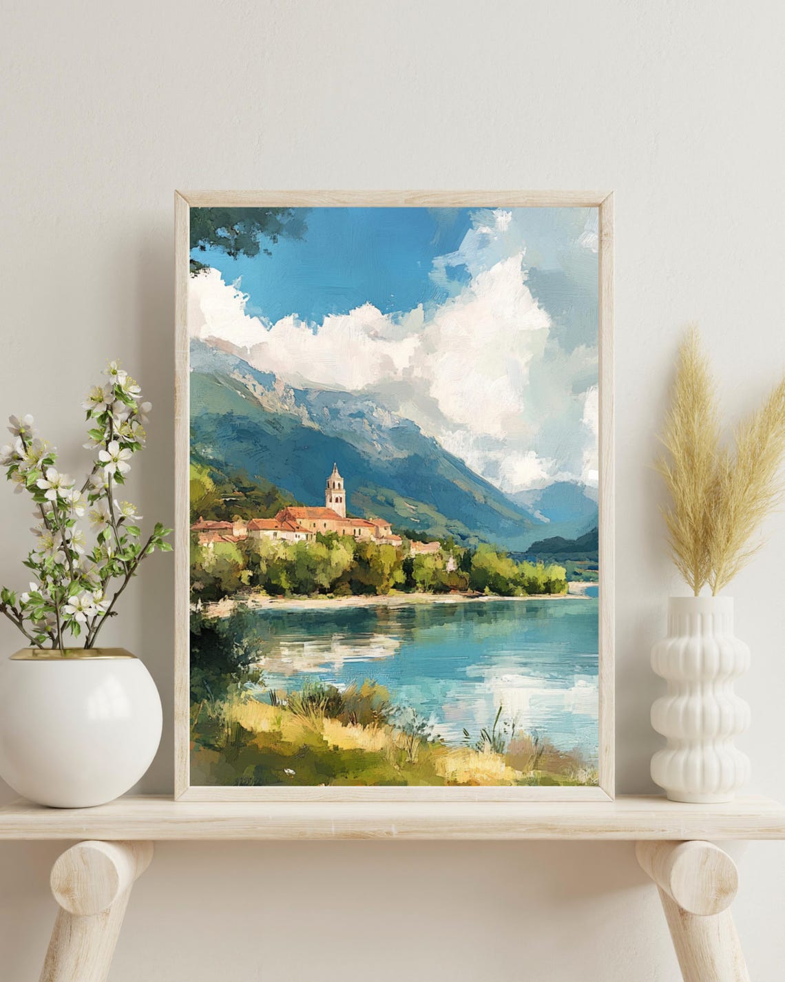 Lake Of Sainte Croix, French Lake Travel Poster