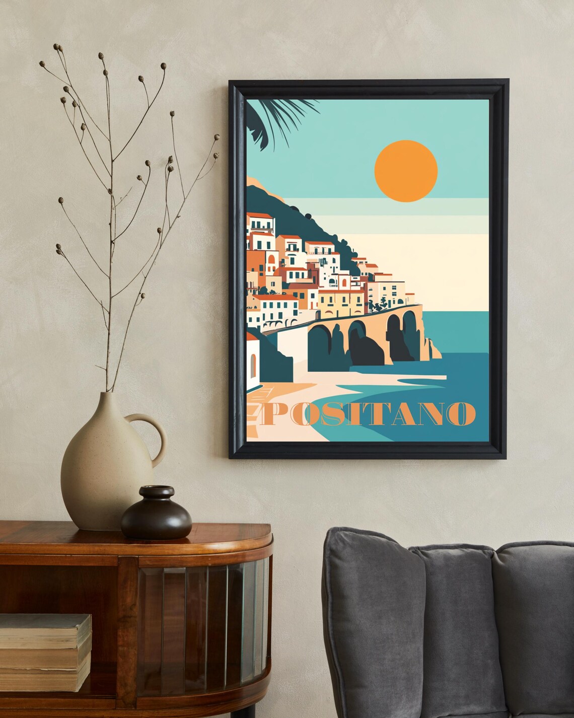 Positano, Italy Vintage Travel Poster - Image 2